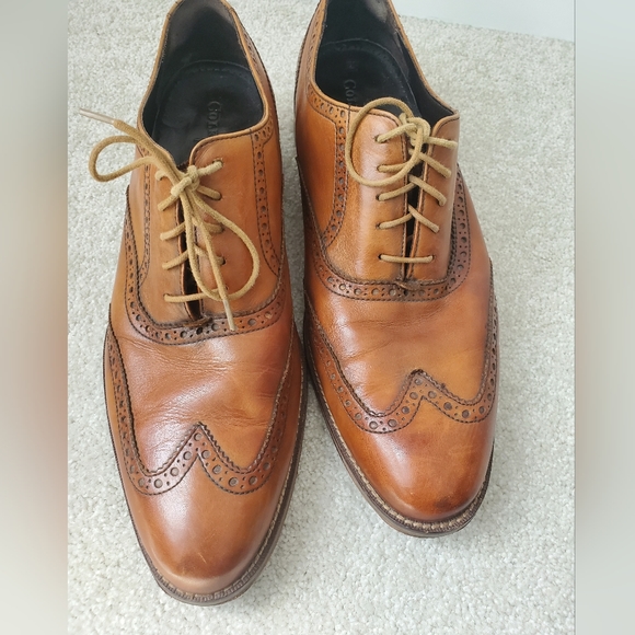 Cole Haan oxford Nike Air brown leather shoes - Picture 12 of 13